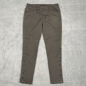5.11 Tactical Pants Women 8 Brown Defender Flex Slim Moto Zip Ankle Utility Work
